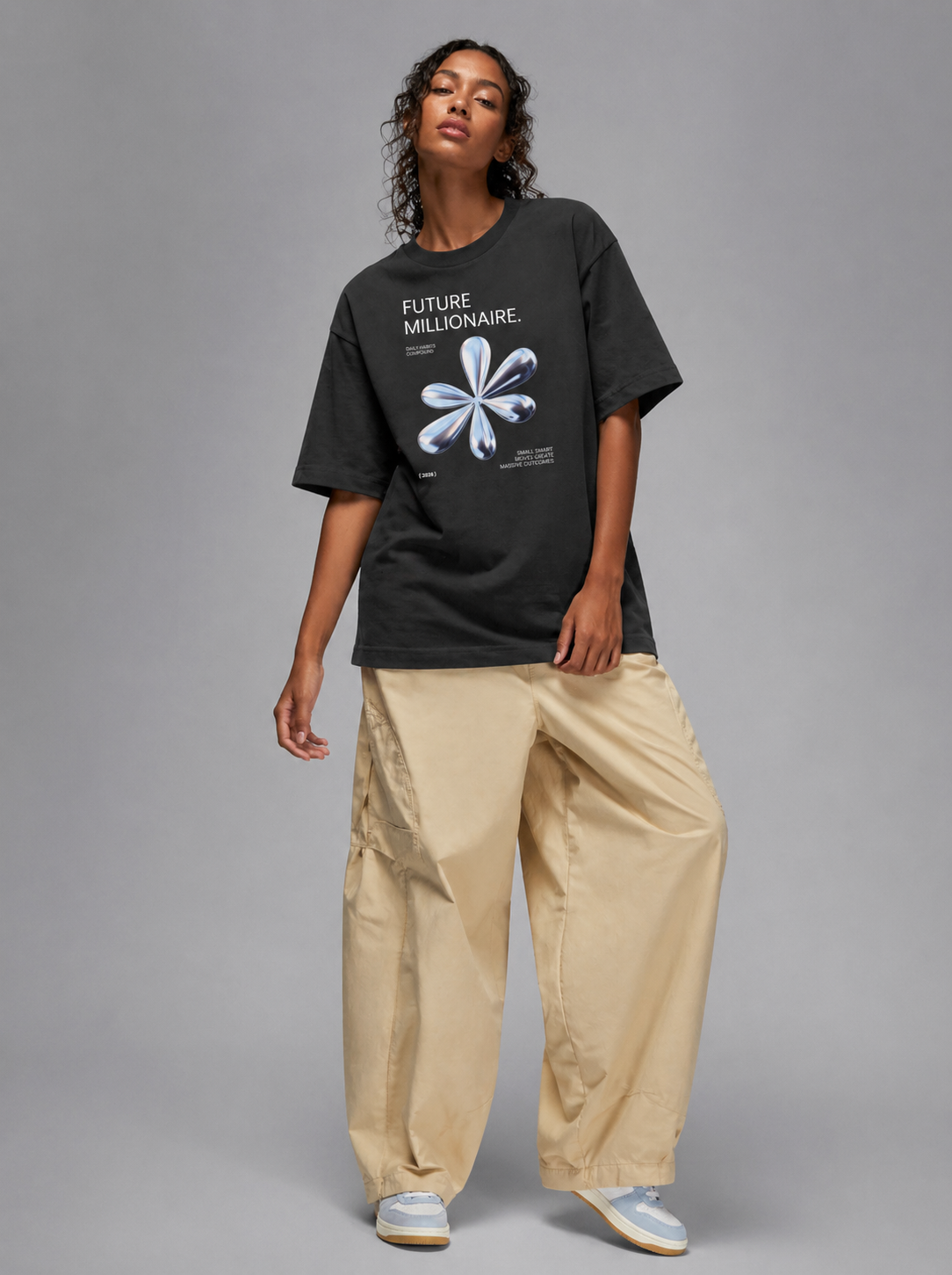 FUTURE BUILDER - Premium Oversized Round Neck T-Shirt Unisex