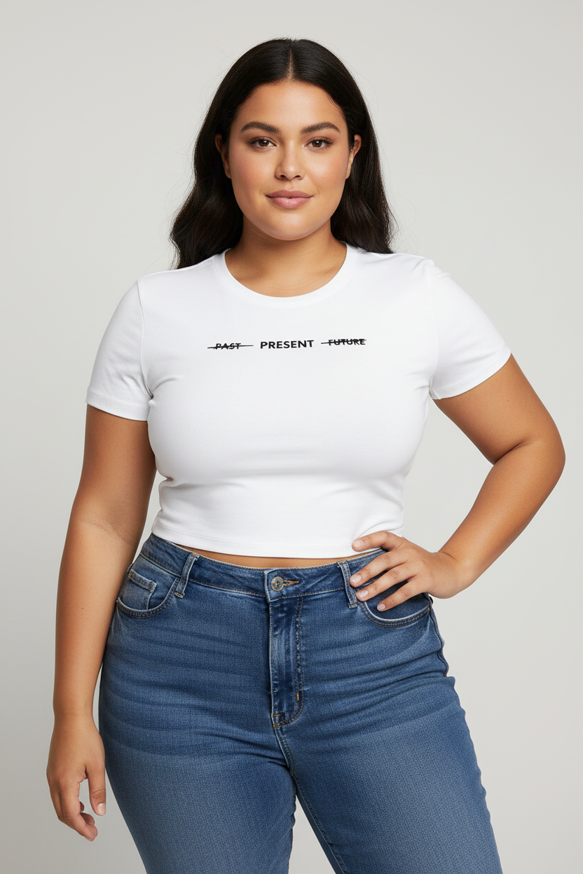 Past Present Future – Women Crop Top T-Shirt