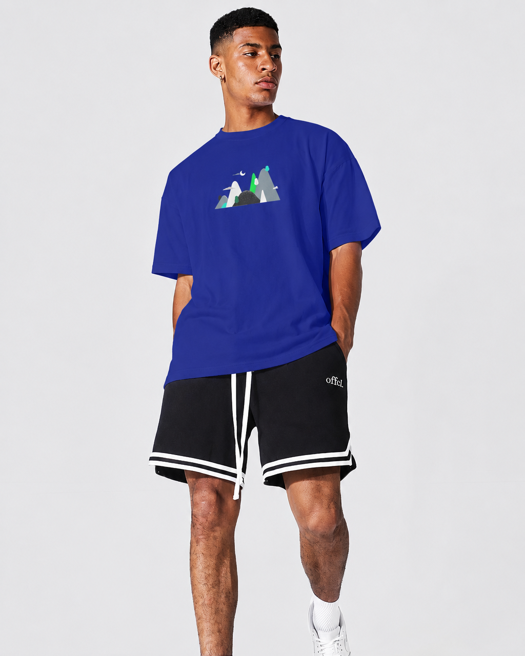 MIDNIGHT SUMMIT - Oversized Round Neck T-Shirt Men