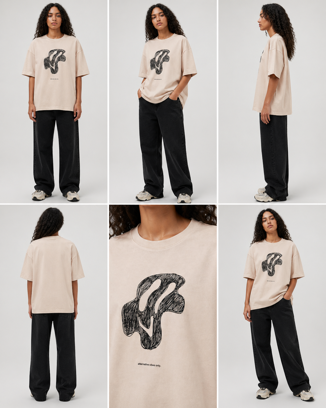 VOID CORE - Premium Oversized Round Neck T-Shirt Unisex