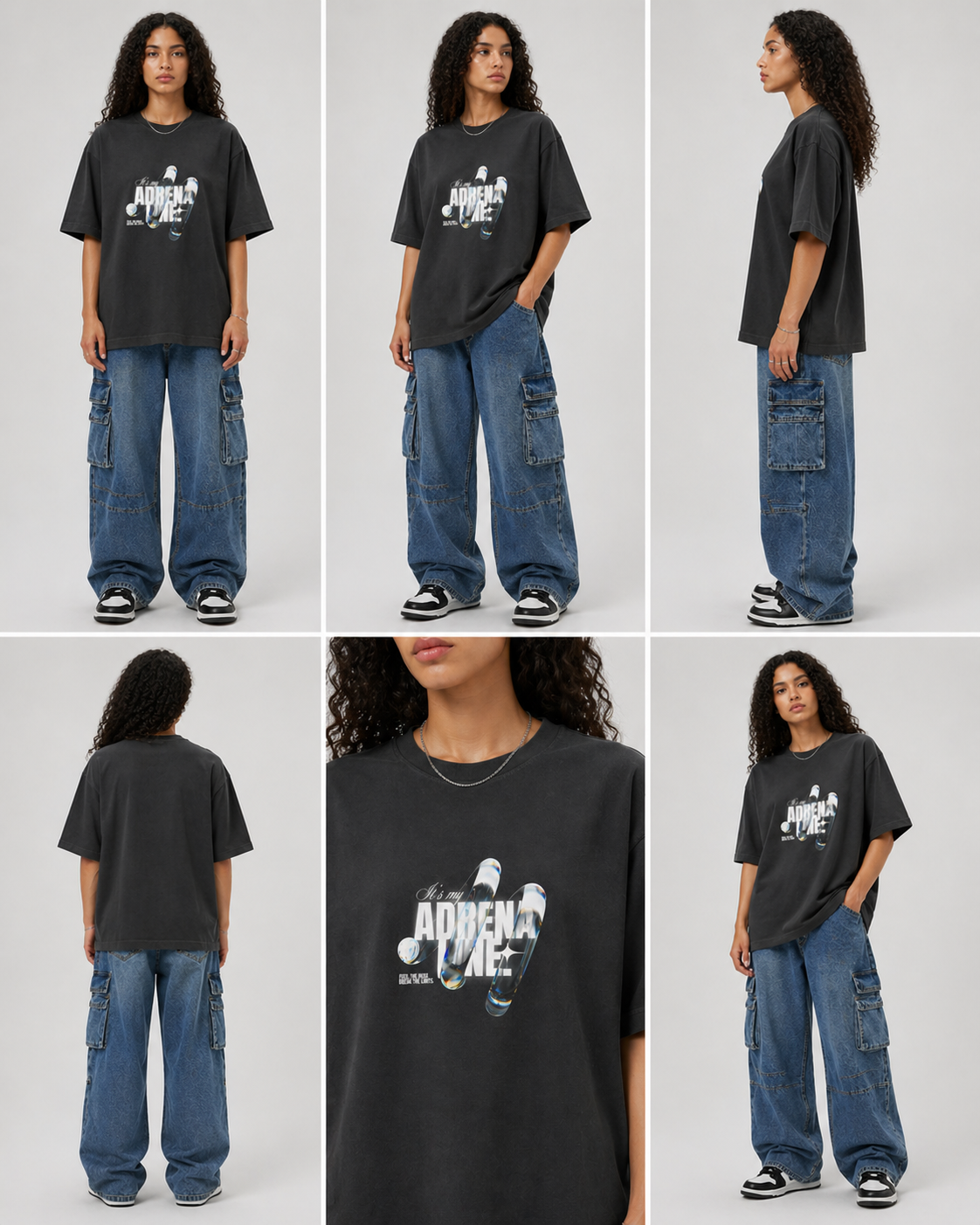 CHROME RUSH - Premium Oversized Round Neck T-Shirt Unisex