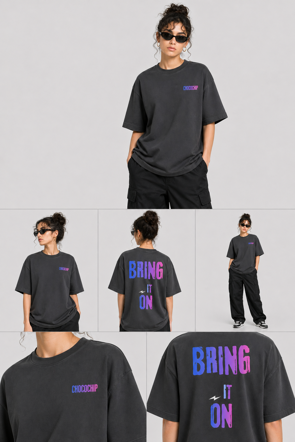 BRING IT ON - Premium Oversized Round Neck T-Shirt Unisex