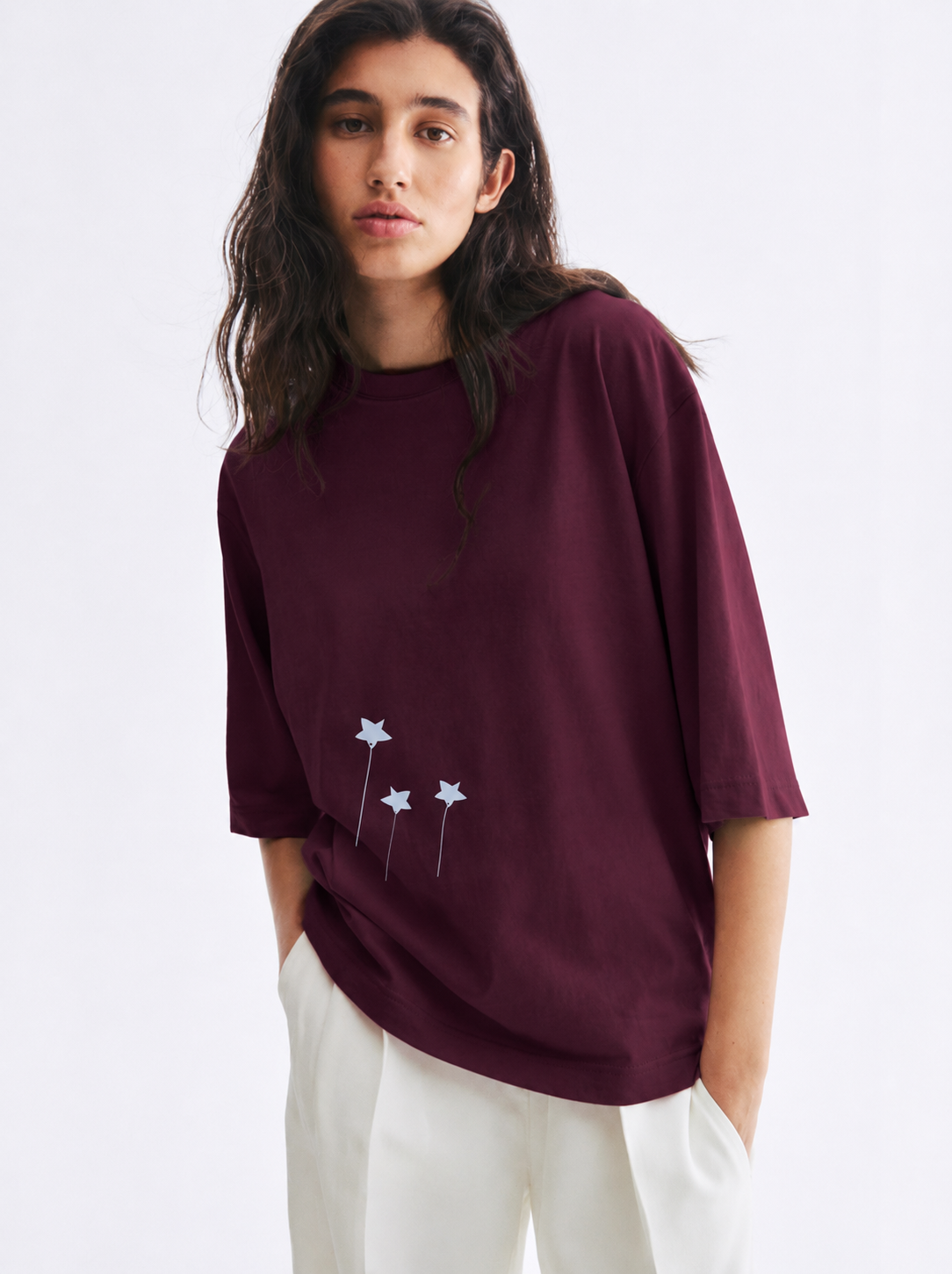 WILD WHISPER - Oversized Round Neck T-Shirt Women