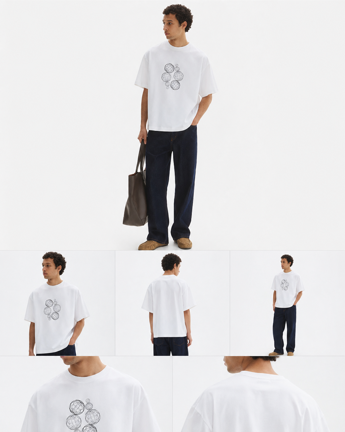 ORBIT FLOW - Premium Oversized Round Neck T-Shirt Unisex