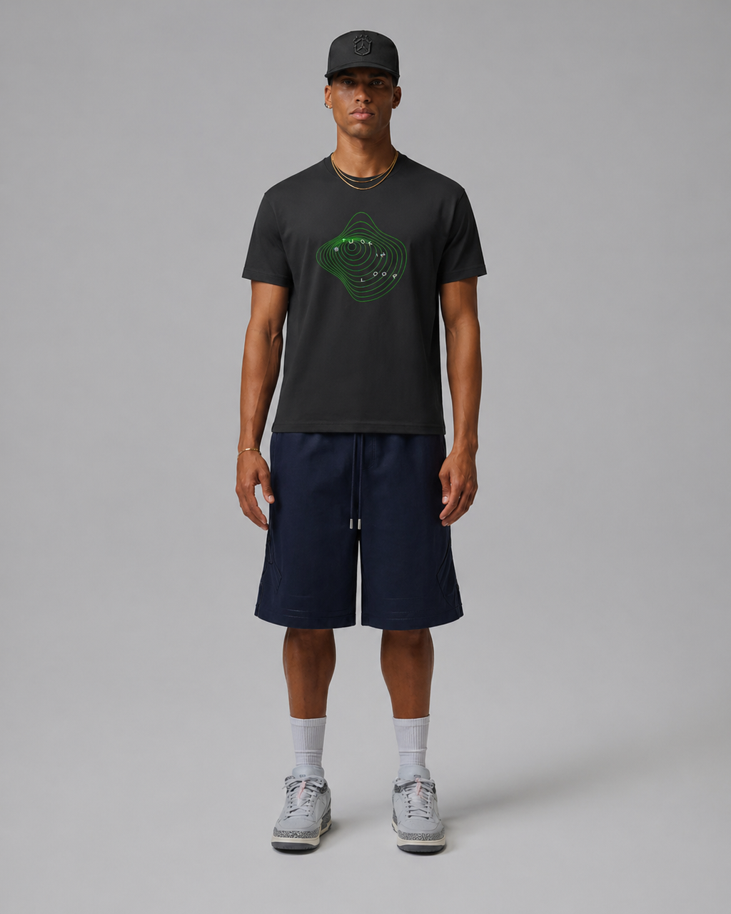 STUCK IN LOOP - Classic Regular Fit T-Shirt Men