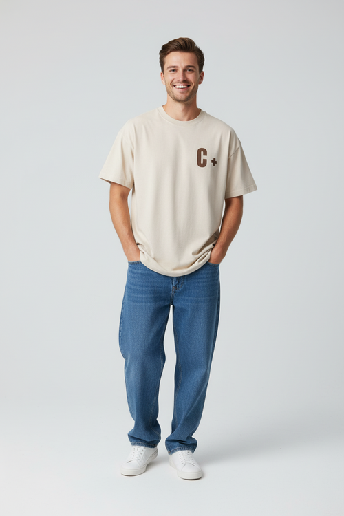 "C +" (Caffeine Positive) Oversized T-Shirt