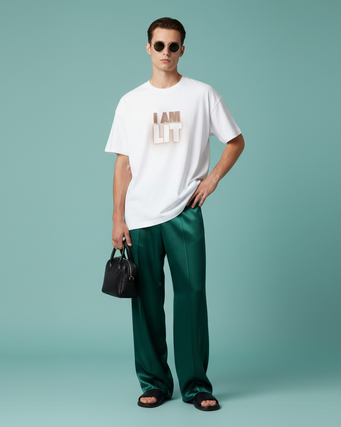 "I AM LIT" Oversized T-Shirt