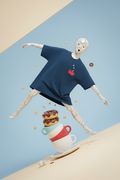 Dive In - Women's Premium Oversized Round Neck T-Shirt