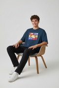 Mini Hero Brews - Premium Oversized Round Neck T-Shirt Men