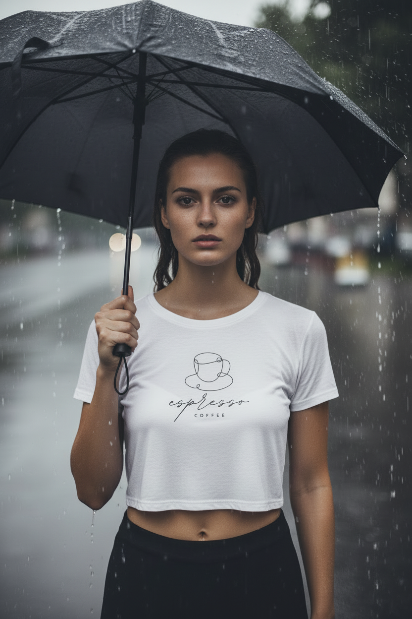 Espresso Yourself - Women Crop Top T-Shirt