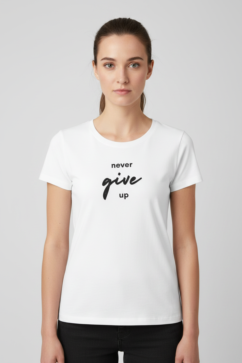 KEEP IT UP - Classic Curved T-Shirt Women