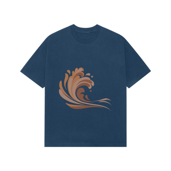 Brown Wave: A Nod to Coffee’s Steamy Allure - Premium Oversized T-Shirt