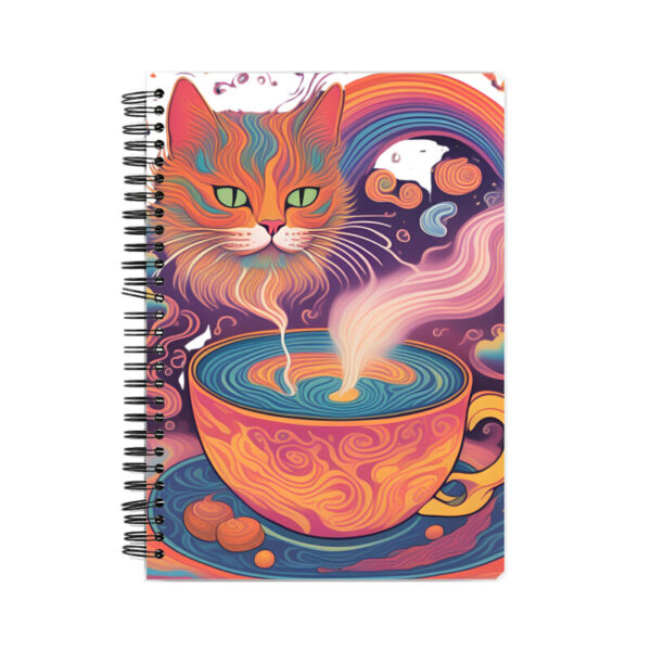 Barista Cat Spirit – Spiral Notebook