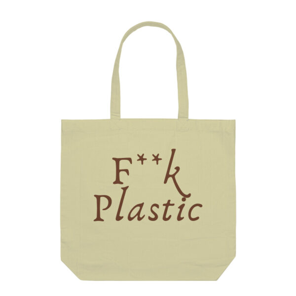 F**k Plastic - Canvas Tote Bag